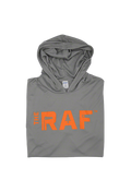 Grey Hooded Long Sleeve Shirt