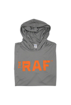 Grey Hooded Long Sleeve Shirt