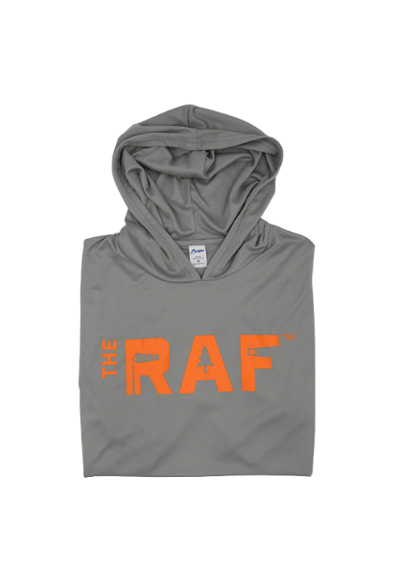 Grey Hooded Long Sleeve Shirt