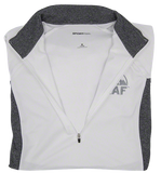 Women's White/Grey Quarter Zip