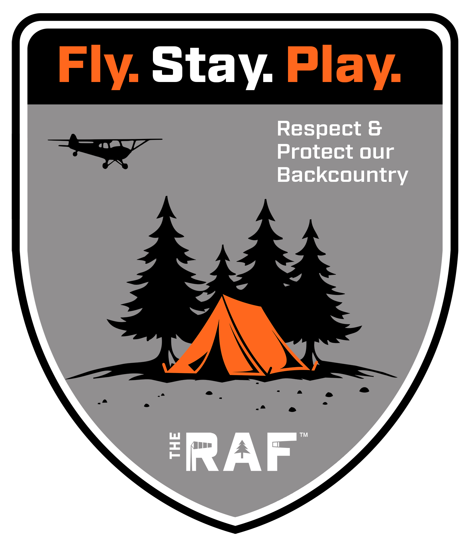 Fly. Stay. Play Stickers