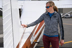 Women's Black/Grey Quarter Zip