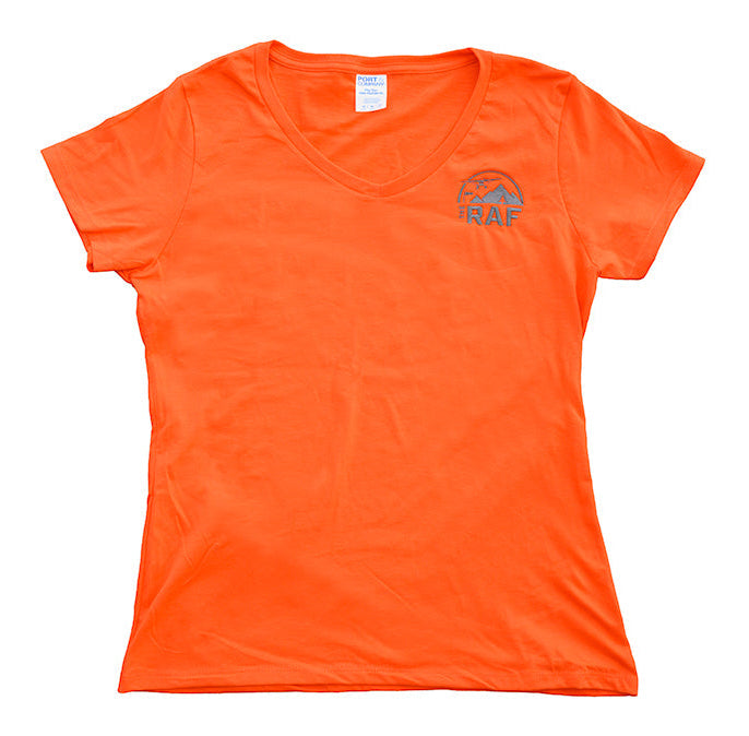 Women's Orange V-Neck