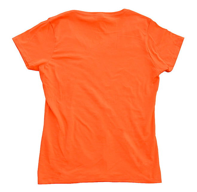 Women's Orange V-Neck