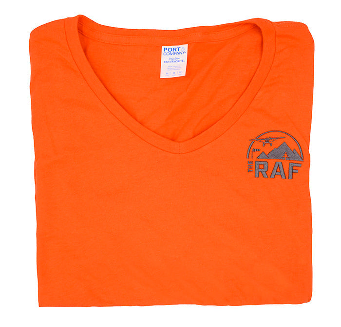 Women's Orange V-Neck
