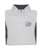 Women's White/Grey Quarter Zip