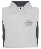 Women's White/Grey Quarter Zip