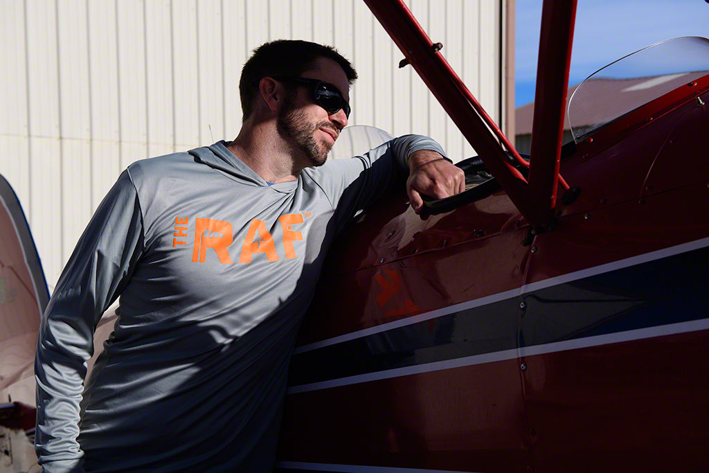 Grey Hooded Long Sleeve Shirt