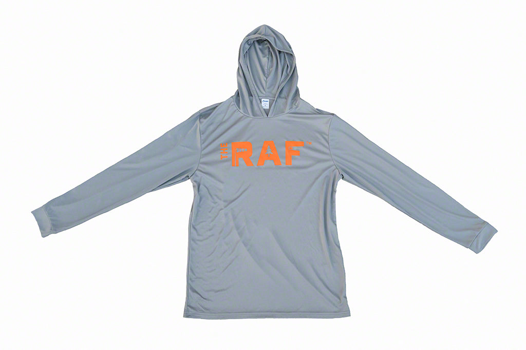 Grey Hooded Long Sleeve Shirt