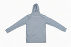 Grey Hooded Long Sleeve Shirt