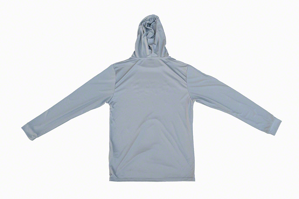 Grey Hooded Long Sleeve Shirt